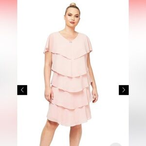 NWT Pebble Georgette Tiered Dress, size 22W